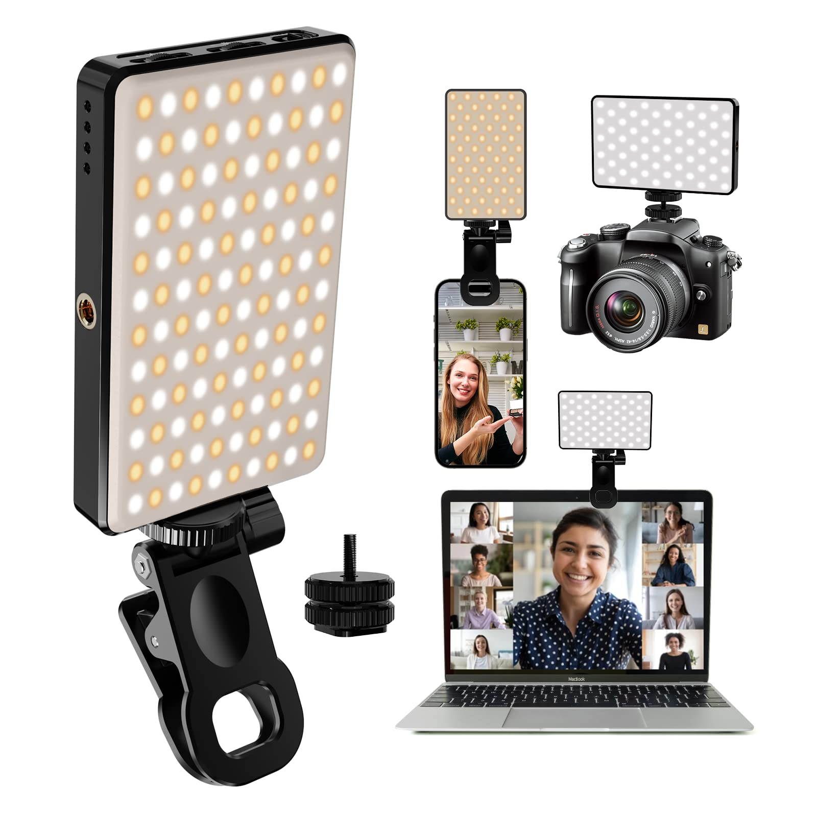 Photography Lighting Circle - Светодиодный светильник для селфи, 3000 мАч,