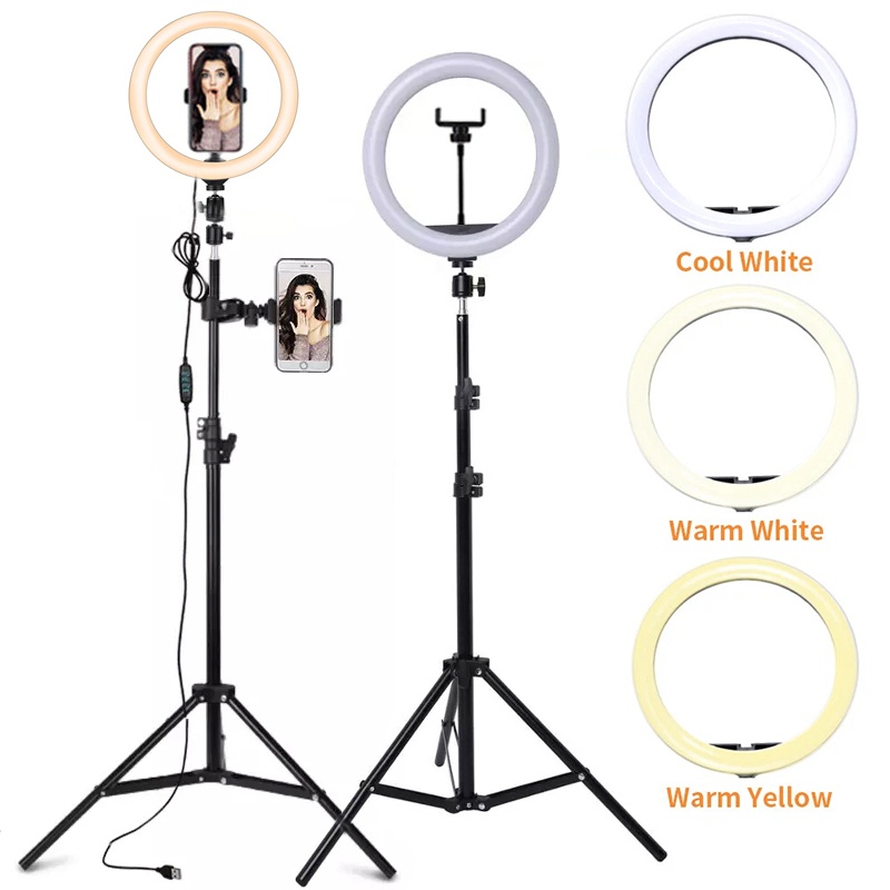 Photography Lighting Circle - Светодиодная кольцевая лампа для селфи 6/10/12