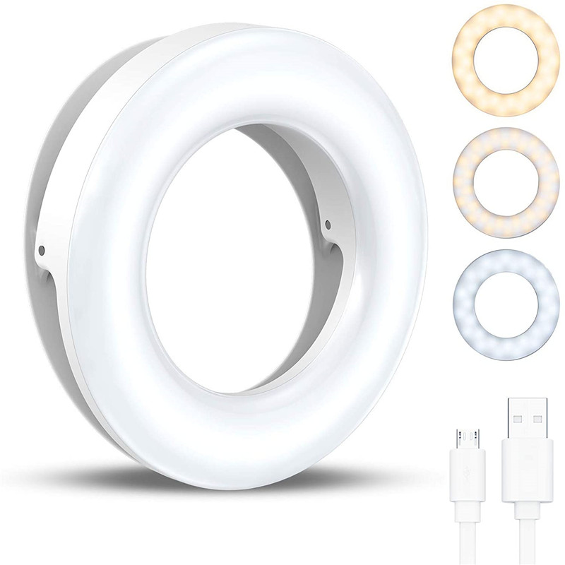 Photography Lighting Circle - Портативный светодиодный кольцевой светильник с зажимом