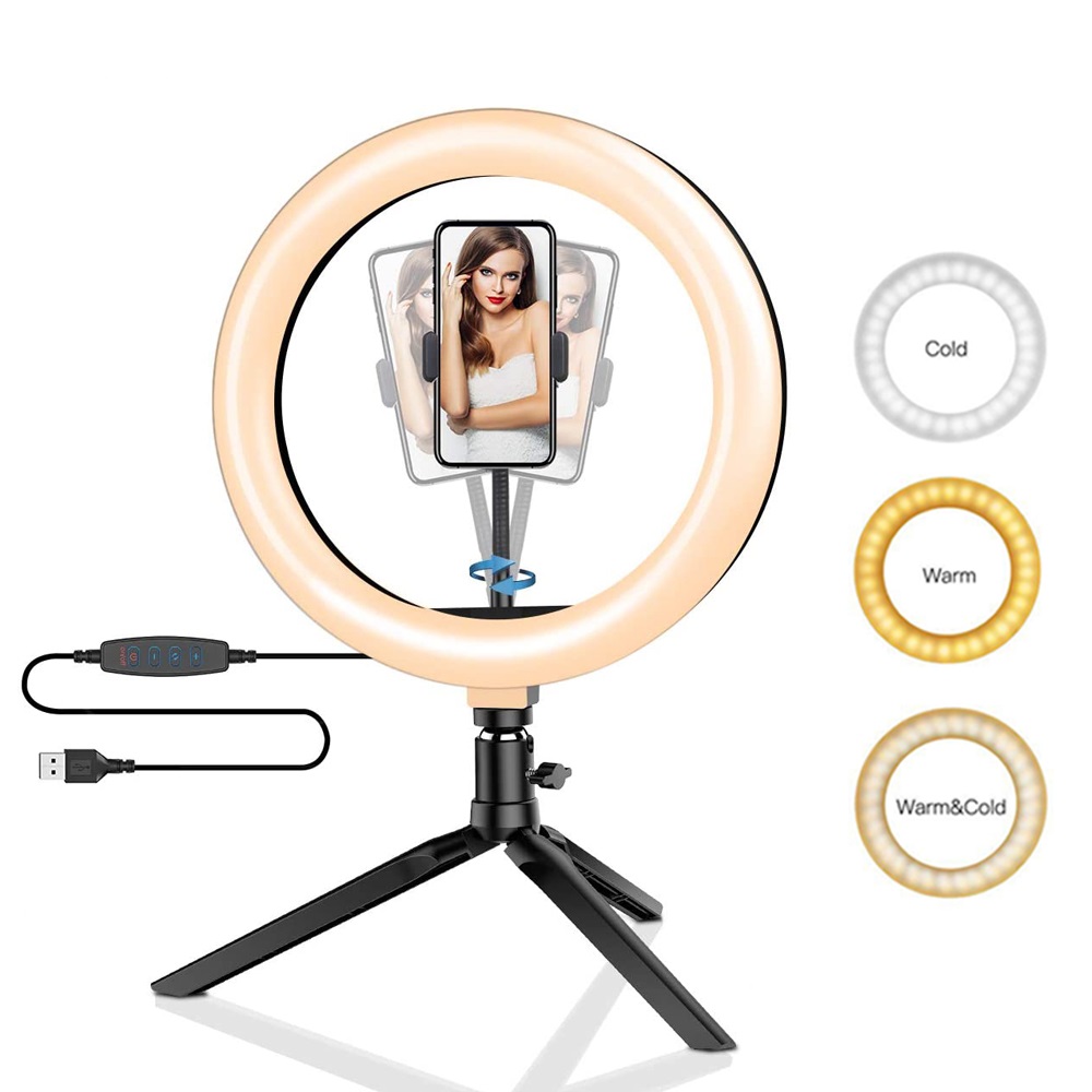 Photography Lighting Circle - 26 см 10-дюймовый светодиодный кольцевой светильник