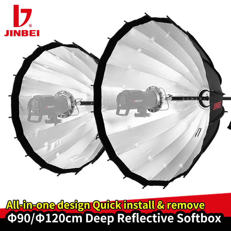 Софтбокс JINBEI 120 см, глубок – обзор и цена Parabolic Umbrella Deep