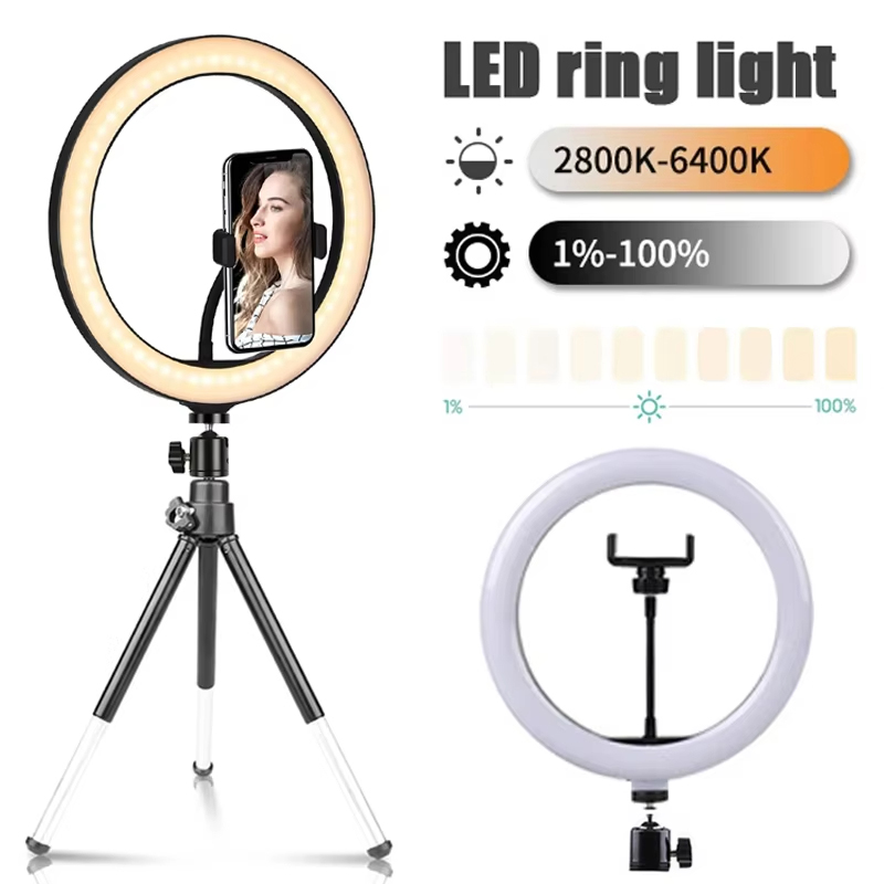 10-дюймовая кольцевая лампа дл – обзор и цена Photography Lighting Circle