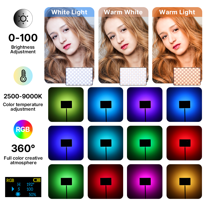 Ulanzi LT003 15W RGB Video Lig – обзор и цена Photography Lighting Styles