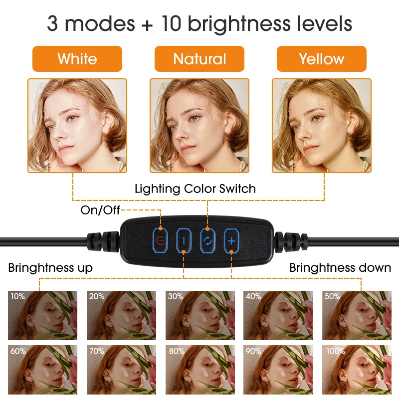 10-дюймовый светодиодный кольц – обзор и цена Photography Lighting Circle